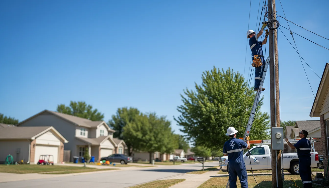 Residential electrician providing installation services in Salina, PA